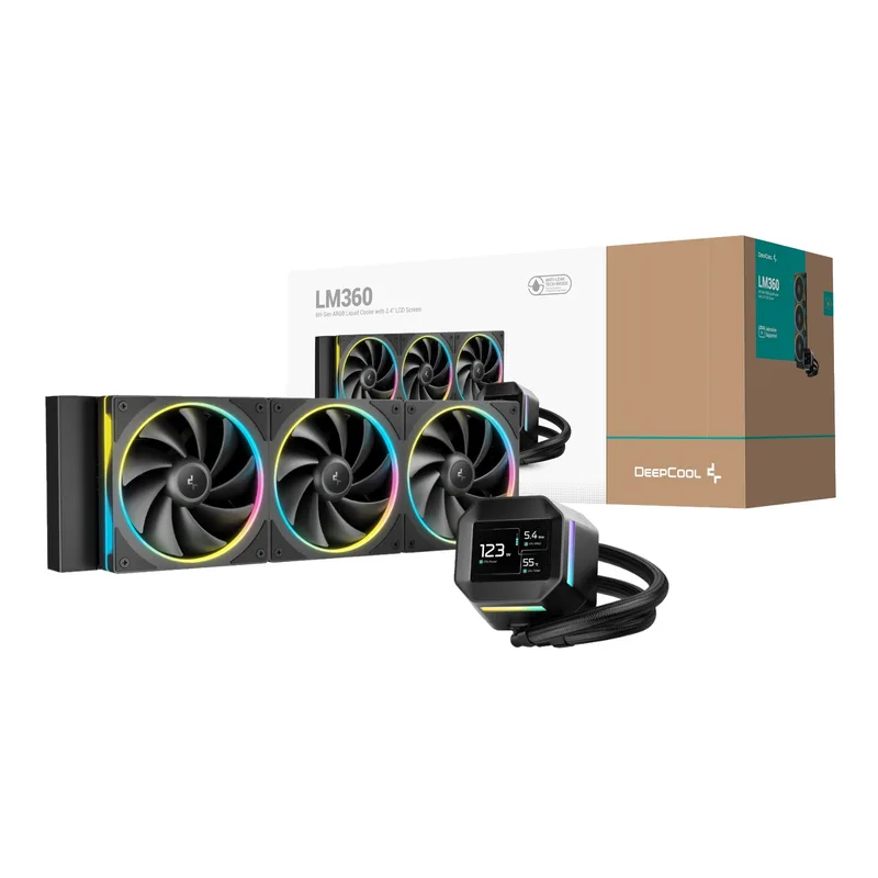 REFRIGERACION LIQUIDA CPU DEEPCOOL LM360 NEGRO RGB