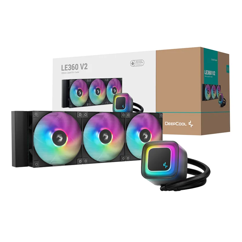 REFRIGERACION LIQUIDA CPU DEEPCOOL LE360 V2 ZERO DARK NEGRA ARGB