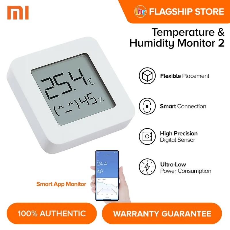 MEDIDOR TEMPERATURA Y HUMEDAD XIAOMI MI TEMPERATURE AND HUMIDITY MONITOR 2