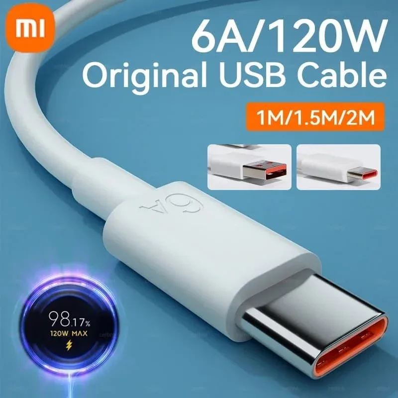 CABLE XIAOMI 6A TYPE-A TO TYPE-C