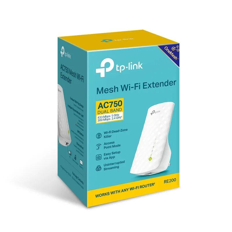 REPETIDOR TP-LINK RE200 WIFI-AC/433MBPS DUALBAND WPS 1RJ45 - foto 3