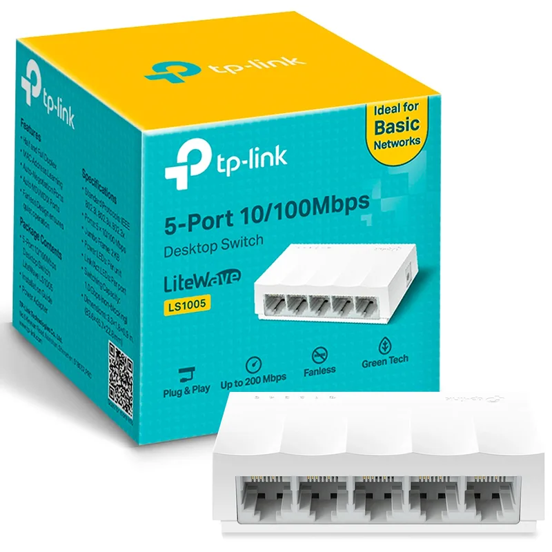 SWITCH TP-LINK LS1005G 5PTOS 10/100/1000MBPS