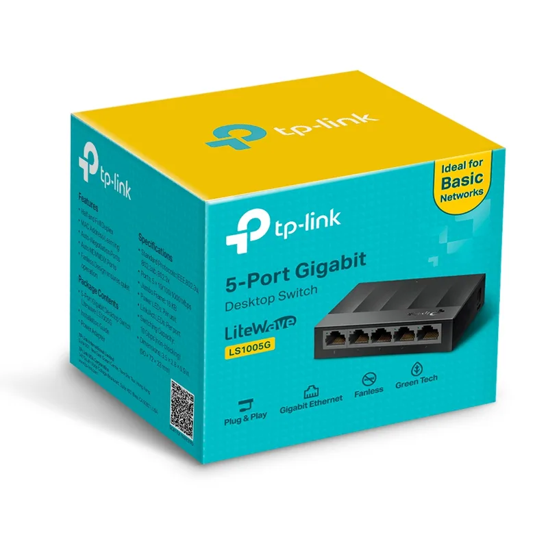 SWITCH TP-LINK LS1005G 5 Puertos 10/100/1000MBPS - foto 4
