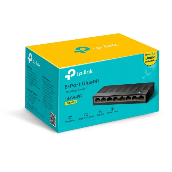SWITCH TP-LINK LS1008G 8PTOS 10/100/1000 - foto 2
