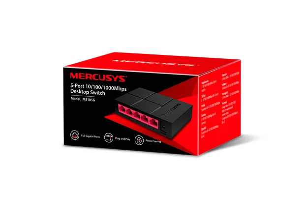 SWITCH MERCUSYS MS105G 5PTOS 10/100/1000 - foto 3