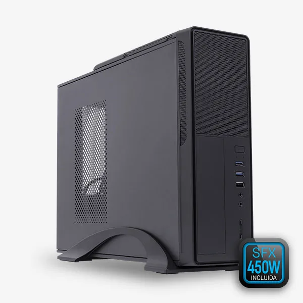 CAJA SOBREMESA/MICRO-ATX UNYKA 2010 SLIM 450W USB3.0 NEGRA - foto 4