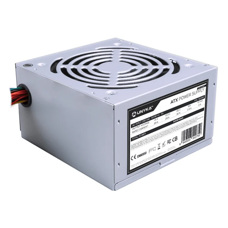 FUENTE ALIMENTACION 500W UNYKA 3SATA 12CM ATX - foto 2