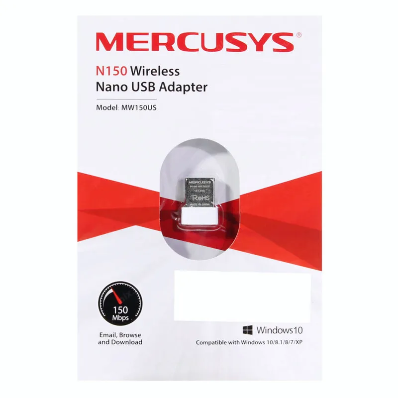 ADAPTADOR RED MERCUSYS MW150US USB2.0 WIFI-N/150MBPS NANO - foto 2