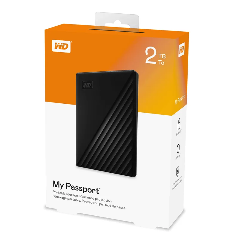 HDD WD EXTERNO 2.5" 2TB MY PASSPORT USB 3.2
