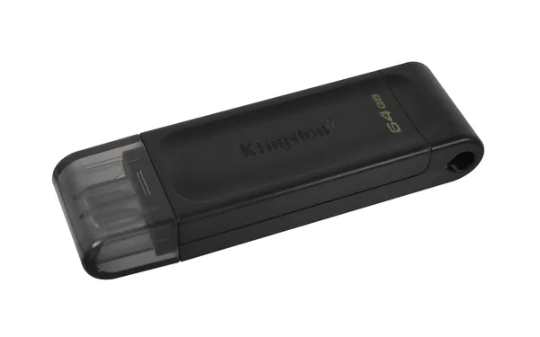 PENDRIVE KINGSTON 64GB USB-C 3.2 DT70 NEGRO