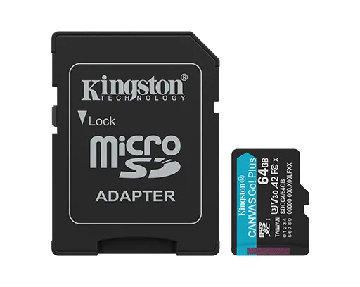 MICROSD KINGSTON 64GB CL10 CANVAS GO PLUS 4 - foto 2