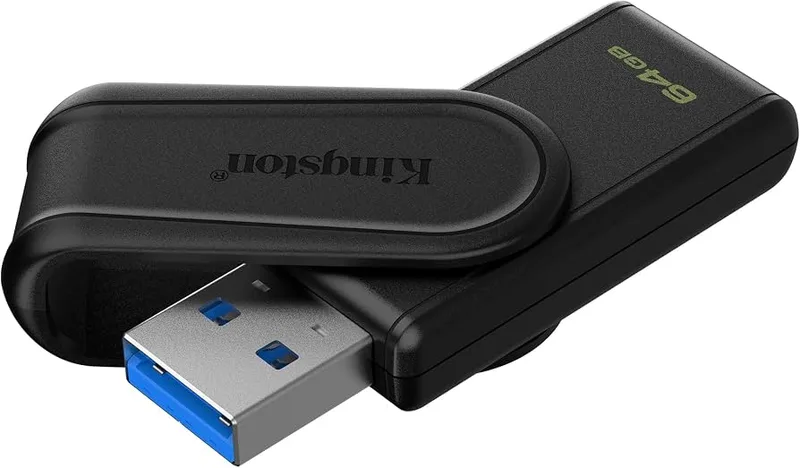 PENDRIVE KINGSTON 64GB USB3.2 EXODIA S NEGRO - foto 3