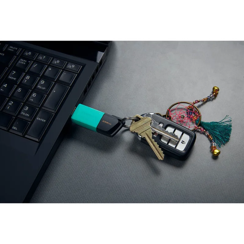 PENDRIVE KINGSTON 128GB USB3.2 EXODIA S NEGRO/TURQUESA - foto 4