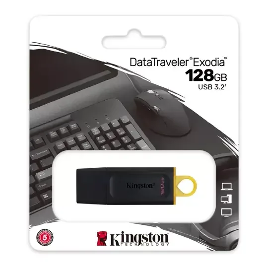 PENDRIVE KINGSTON 512GB USB3.2 EXODIA S NEGRO/AMARILLO - foto 3