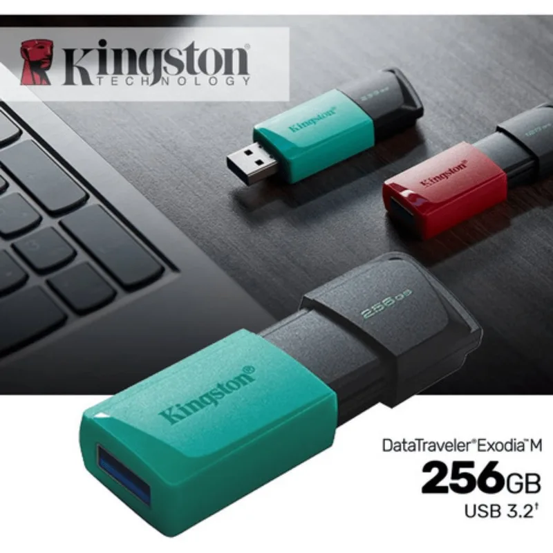 PENDRIVE KINGSTON 256GB USB3.2 EXODIA GEN2 NEGRO/VERDE - foto 4