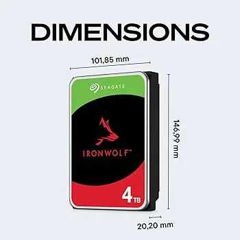 HDD SEAGATE NAS 3.5" 4TB 5400RPM 256MB SATA3 IRONWOLF NAS - foto 2