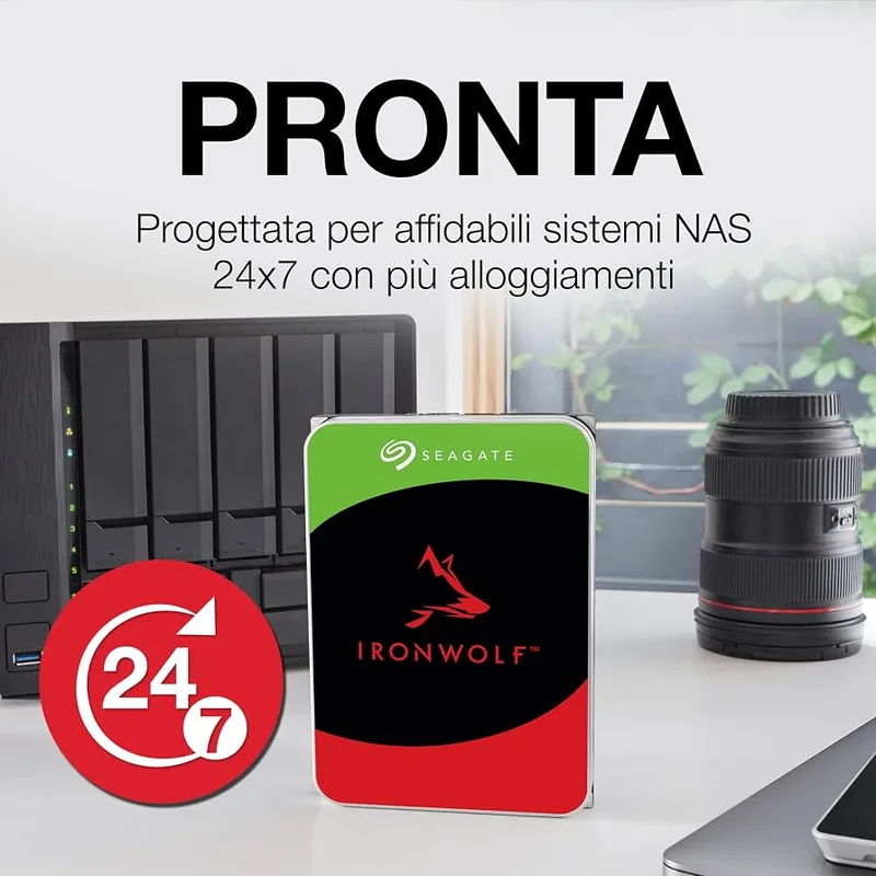 HDD SEAGATE NAS 3.5" 4TB 5400RPM 256MB SATA3 IRONWOLF NAS - foto 3