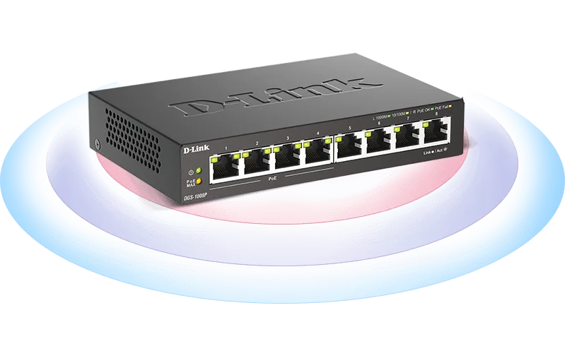 SWITCH D-LINK DGS-1008P 8PTOS 10/100/1000 - foto 3