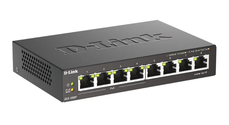 SWITCH D-LINK DGS-1008P 8PTOS 10/100/1000 - foto 4