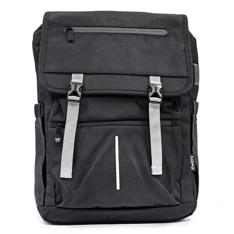 MOCHILA EWENT EW2537 16.1 VINTAGE UNISEX IMPERMEABLE NEGRO