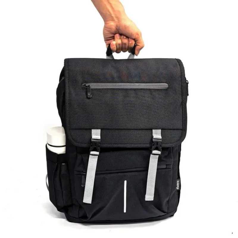 MOCHILA EWENT EW2537 16.1 VINTAGE UNISEX IMPERMEABLE NEGRO - foto 2