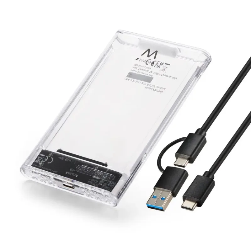 CAJA HDD EWENT EW7064 USB 3.2 GEN1 2.5" SATA USB-C+A