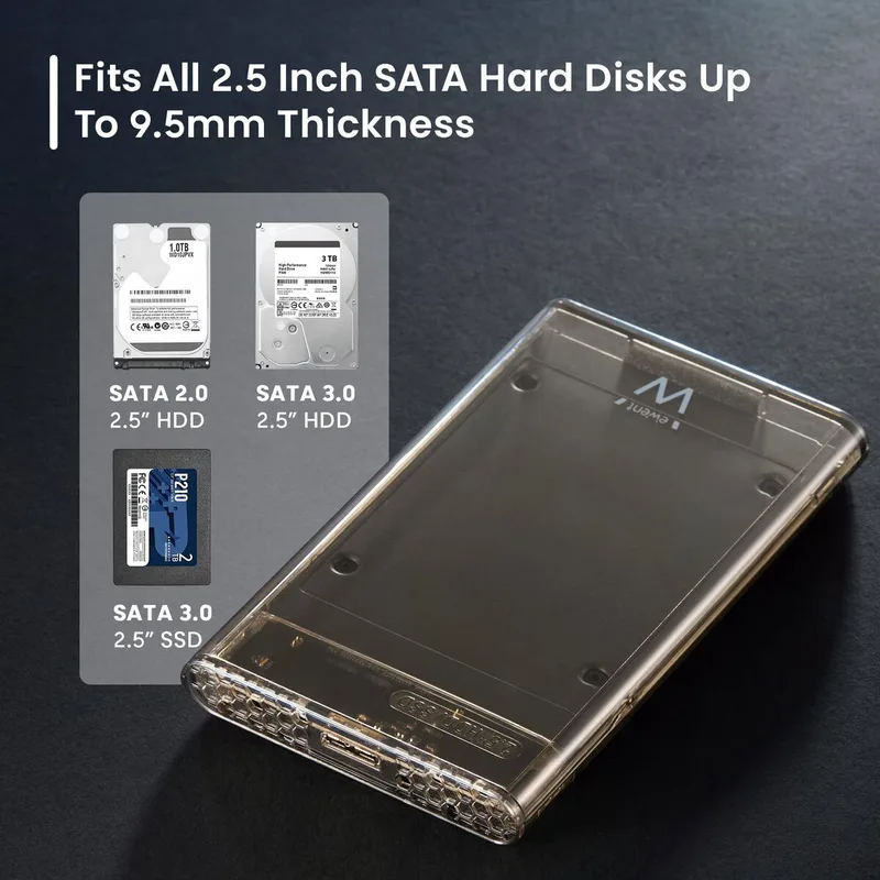 CAJA HDD EWENT EW7069 USB 3.2 GEN1 2.5" SATA USB-A - foto 2