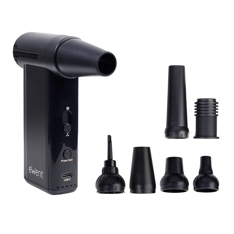 INFLADOR/VACIADOR EWENT EW5681 DE AIRE 8 VELOCIDADES 130000RPM BATERIA RECARGABLE 5000MAH