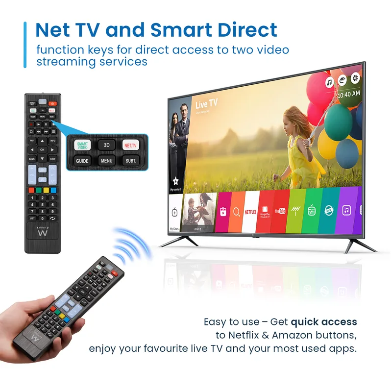 MANDO EWENT PARA TV LG/SAMSUNG/SONY/HISENSE/TCL - foto 2