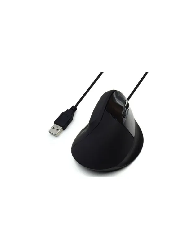 RATON VERTICAL EWENT EW3157 1800DPI ERGONOMICO OPTICO USB NEGRO