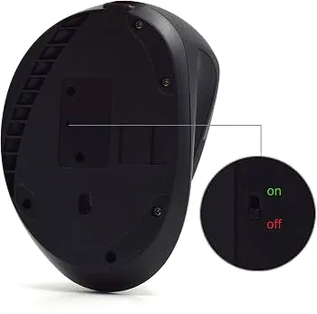 Raton Vertical Ewent Ew3158 1600DPI Inalambrico Y Ergonomico Optico Negro - foto 2