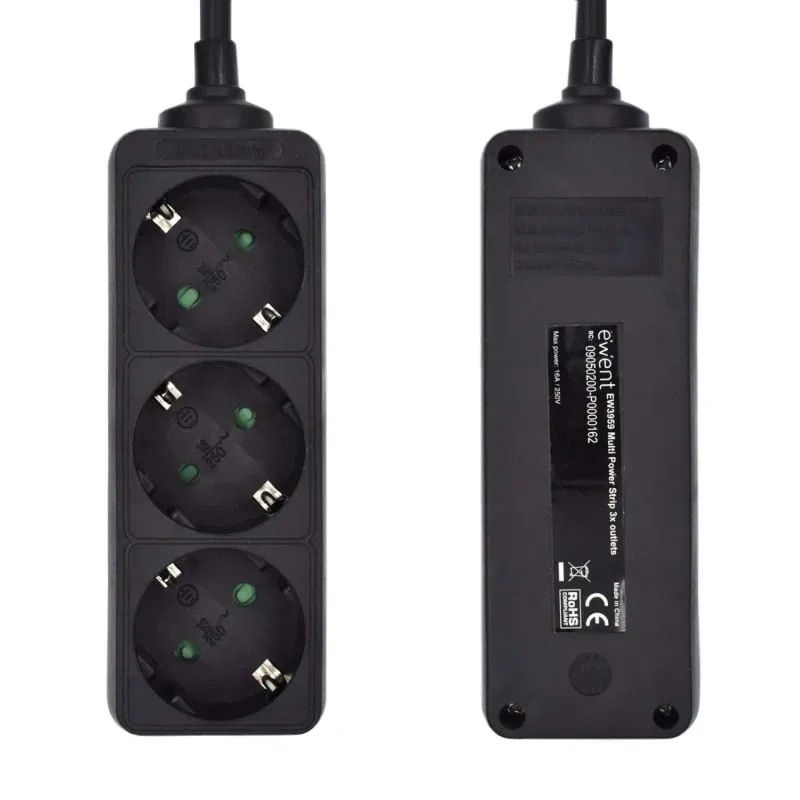 REGLETA EWENT EW3959 3TOMAS NEGRO - foto 3