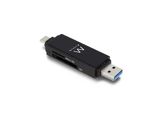 LECTOR TARJETAS EWENT EW1075 USB3.2 CONECTOR USB-C/USB-A
