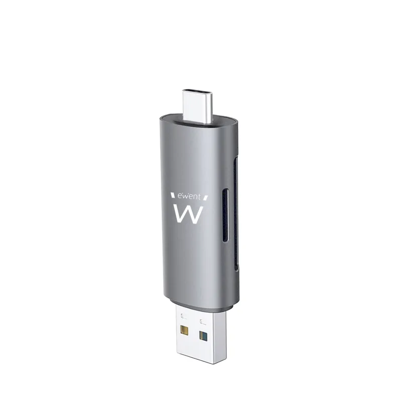 LECTOR TARJETAS EWENT EW1075 USB3.2 CONECTOR USB-C/USB-A - foto 2