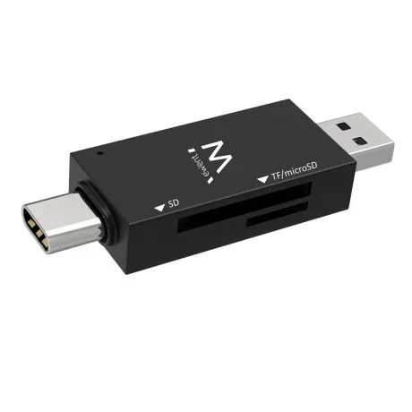 LECTOR TARJETAS EWENT EW1075 USB3.2 CONECTOR USB-C/USB-A - foto 4