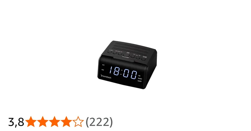 DESPERTADOR RADIO SUNSTECH FRD35U DIGITAL/USB NEGRO - foto 2