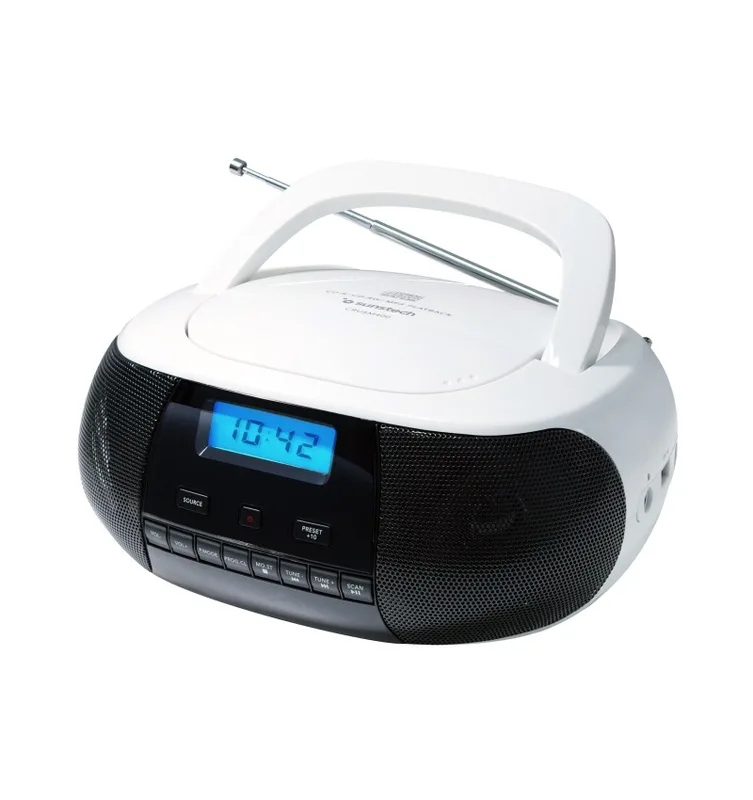 RADIO CD SUNSTECH CRUSM400 CD/MP3/USB BLANCO
