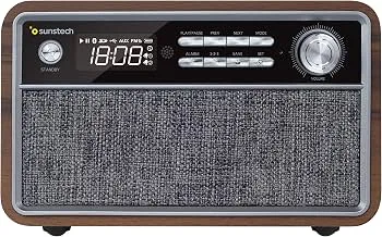 RADIO RETRO SUNSTECH RPBT500 2X3W BLUETOOTH/FM/USB/SD MADERA - foto 3