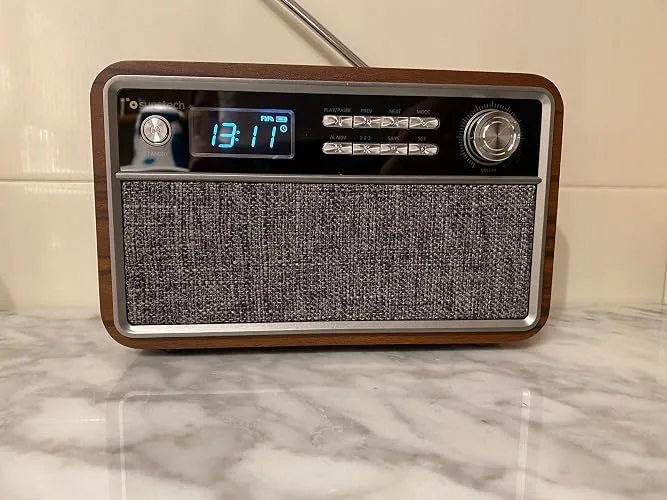 RADIO RETRO SUNSTECH RPBT500 2X3W BLUETOOTH/FM/USB/SD MADERA - foto 4