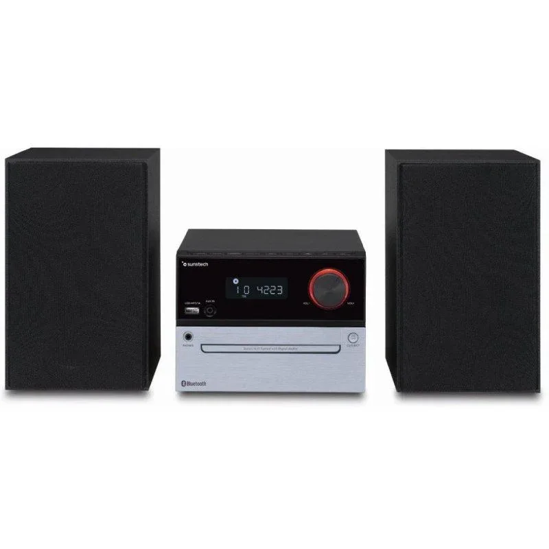 MICROCADENA SUNSTECH MIC200BTBK 30W BLUETOOTH CD/MP3 USB