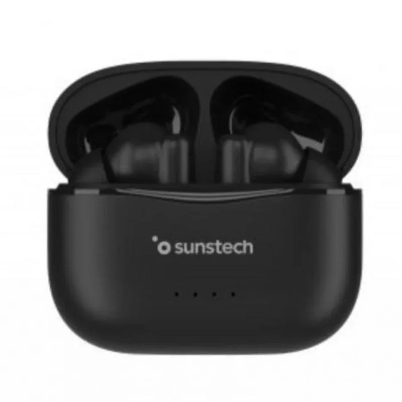 AURICULARES BLUETOOHT SUNSTECH WAVEPODSONE USB-C NEGRO