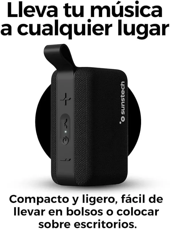 ALTAVOZ SUNSTECH GOBEATBK 5W BLUETOOTH/FM/TF/USB NEGRO - foto 3