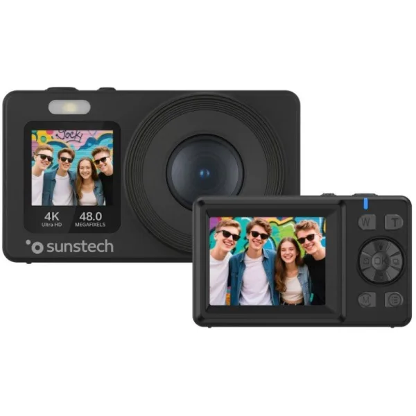 CAMARA DE FOTOS COMPACTA SUNSTECH DCAM4825 PANTALLA 2.4 FOTOS HASTA 48MP VIDEO 4K/2K