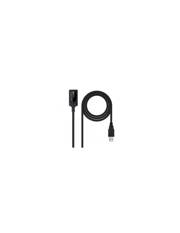 Nanocable Cable USB Nano Cable Usb2.0 A/m - Usb2.0 A/h 5.0m Negro Alargador C/amplificador - foto 3