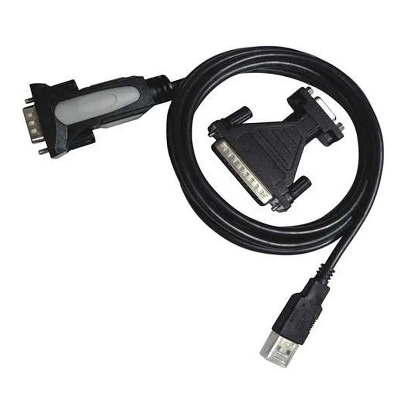 CABLE USB NANO CABLE USB2.0 A/M - SERIE RS232 DB9/M DB25/M 1.8M NEGRO