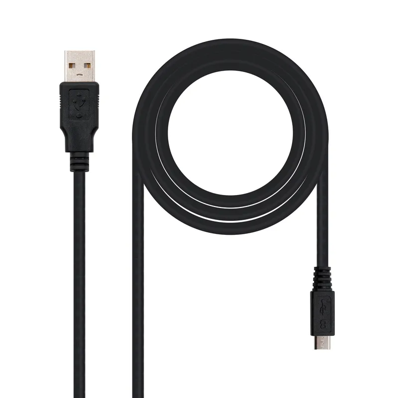 Nanocable Cable USB Nano Cable Usb2.0 A/m - Usb2.0 B/m 1.0m Negro Impresora - foto 3