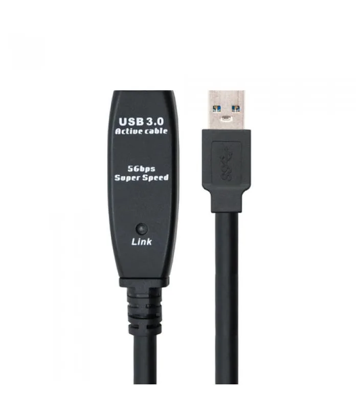 Nanocable Cable USB Nano Cable Usb3.0 A/m - Usb3.0 A/h 1.0m Negro Alargador - foto 3