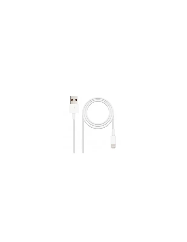 Nanocable Cable USB Nano Cable Usb2.0 A/m - Lightning Iphone 2.0m Blanco - foto 4