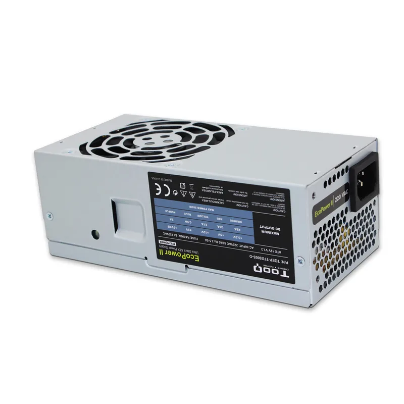 FUENTE ALIMENTACION 500W TOOQ ECOPOWER II PFC-ACTIVO 3SATA 8CM SFX