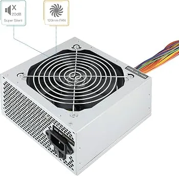 FUENTE ALIMENTACION 500W TOOQ PFC-ACTIVO 4SATA 12CM ATX - foto 2